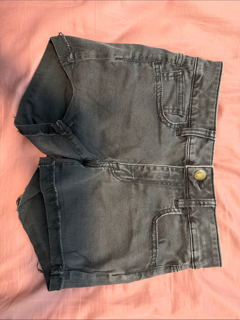 American Eagle Outfitters Black Denim Cutoff Shorts